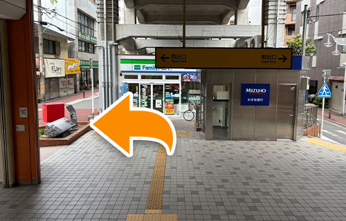 北田辺駅からの道案内